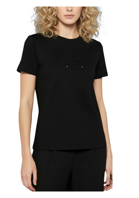 T-shirt with Embroidered Logo ELISABETTA FRANCHI | sweaters | MA01761E2110